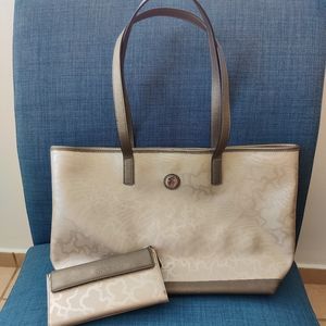 Tous Silver Tote & Wallet